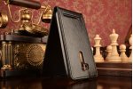 Фирменный оригинальный вертикальный откидной чехол-флип для ASUS ZenFone Go ZB551KL  / Go TV ZB551KL 5.5" черный кожаный