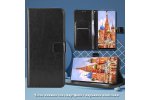 Чехол книжка MyPads для OPPO Find X3 с карманом для фото и карт, противоударный, искусственная кожа, черный