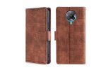 Чехол-книжка MyPads для Xiaomi Poco F2 Pro / Redmi K30 Pro / Сяоми Поко F2 Про/ Редми К30 Про коричневый крокодиловая кожа