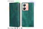 Чехол-книжка MyPads для Vivo Y36, зеленый