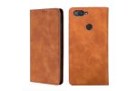 Чехол-книжка MyPads для Xiaomi Mi 8 Lite (Youth Edition) / Сяоми Ми 8 Лайт мягкое прикосновение (светло-коричневый)