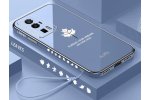 Ультра-тонкий силиконовый чехол-бампер MyPads «Foglia d'acero» для Xiaomi Redmi K60 Pro / Poco F5 Pro «тематика Кленовый лист» сиреневый с серебристой окантовкой